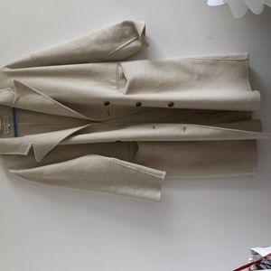 Free People Adore You Wool Blend Double Breasted Coat Size Large